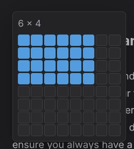 EtherPK markdown table editor